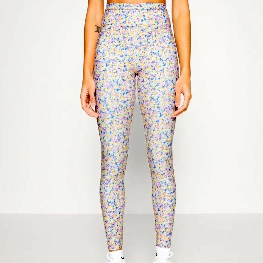 Size S EleVen by Venus Williams Flower Power Leggings 25" Women's, Wildflower